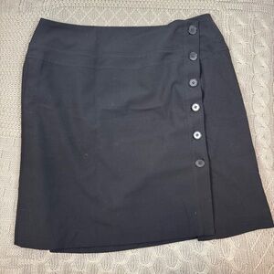 Josephine Chaus Black Button-Detail Women's Skirt 16
